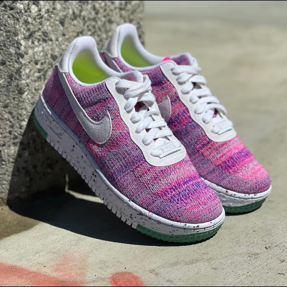 Nike Air Force 1 Crater FlyKnit Fushia Glow